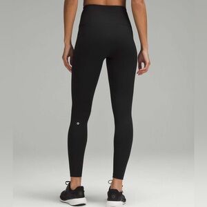 NWT Lululemon Black Wunder Under Train Ribbed High Rise Tight Leggings 28” 8 New